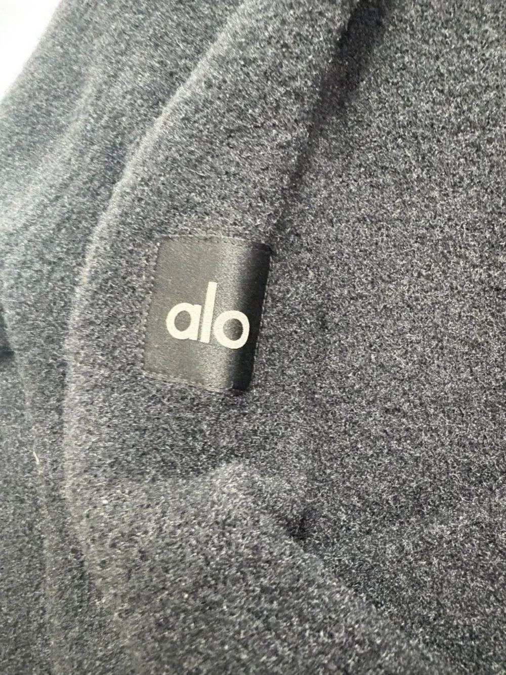 ALO Yoga Snuggle Up Sweater Long Sleeve Top in Black